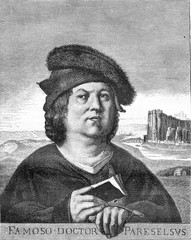 Wall Mural - paracelsus, drawing bocourt, after a painting of the naney museu