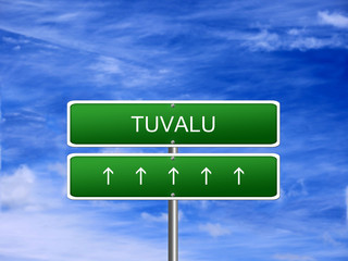 Tuvalu welcome travel landmark landscape map tourism immigration refugees migrant business.