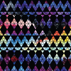 Wall Mural - galaxy seamless pattern.