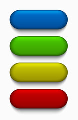 Wall Mural - vector modern colorful web buttons set