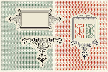 Wall Mural - vector ornaments. pattern, symbol, label