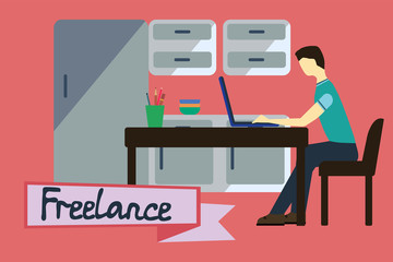 Freelance vector illustration