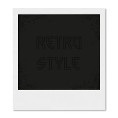 Wall Mural - Photo frame in a retro style with shadow