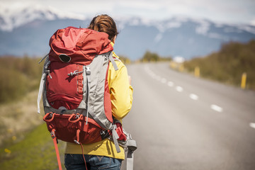 Wall Mural - Backpacker Tourist