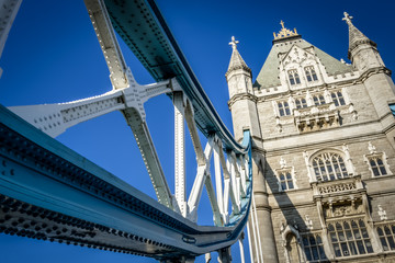 Wall Mural - Tower Bridge crosses the River Thames close to the Tower of London and has become an iconic symbol of London was constructed in June 1894