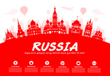 Russia Travel Landmarks.