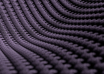 Microscopic close up of fabric or fibres with depth of field