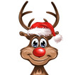 Christmas Rudolph smiling