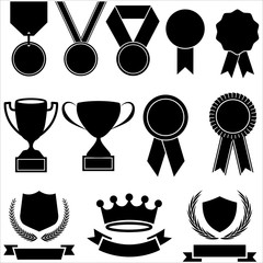 Wall Mural - award icons