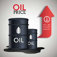 Wall Mural - Oil prices infographic design