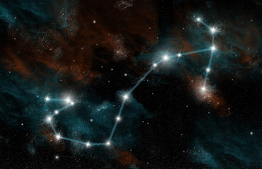 Wall Mural - The Constellation of Scorpio the Scorpion