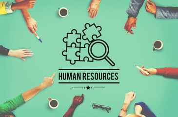 Canvas Print - Human Resources Hiring Employement Contact Concept