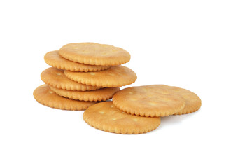 Biscuits isolated on white background