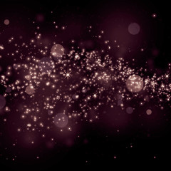 Wall Mural - glittering star dust field bokeh