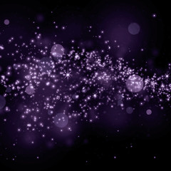 Wall Mural - glittering star dust field bokeh