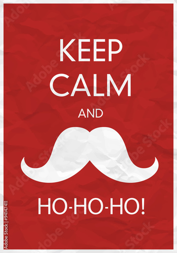 Naklejka na szafę Keep Calm And Ho-Ho-Ho!
