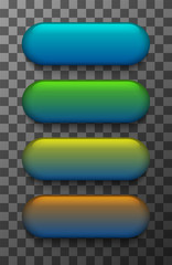Wall Mural - vector modern colorful web buttons set