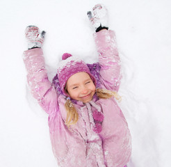 Wall Mural - Child in winter