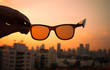 © kieferpix - City sunset through sunglasses