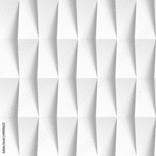 Naklejka na szafę White seamless geometric texture