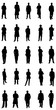 Collection Of Professional Doctors Silhouettes