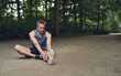 © Flamingo Images - Athlete limbering up before training