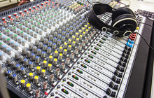 Sound Music Mixer Control Panel