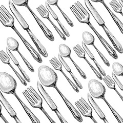 Canvas Print - Kitchen utensils and equipment icon