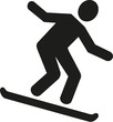© Miceking - Snowboarder downhill pictogram
