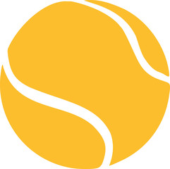 Sticker - Yellow tennis ball