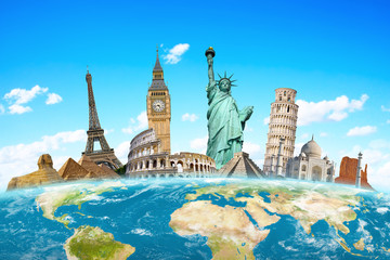 Wall Mural - famous monuments of the world