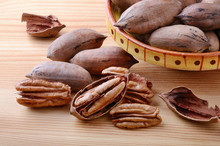 Pecan Nuts Closeup