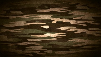 Canvas Print - Military camouflage, video animation