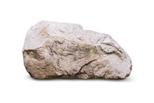 Big Granite Rock Stone, Isolated