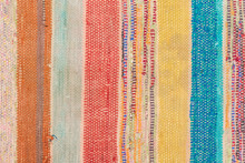 Multi Colored Rustic Rug. Folk Nation Creativity. Rustic Style.