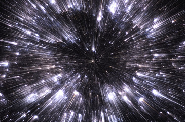 Wall Mural - time warp, traveling in space.