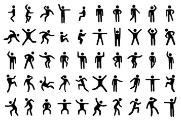 50 stick figure set