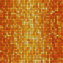 Vector Orange Mosaic Background