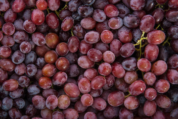 red grapes background