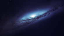 Awesome Spiral Galaxy Many Light Years Far From The Earth. Elements Furnished By NASA