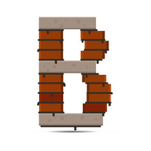 Letter Vector Brick Logo