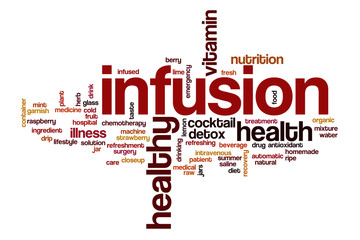 Poster - Infusion word cloud concept