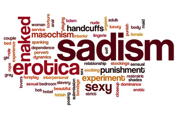 Wall Mural - Sadism word cloud concept