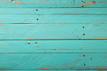 Wooden Rustic Turquoise Background