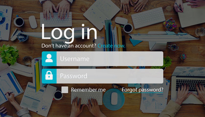 Sticker - Log In Sign Up Register Account Page Concept
