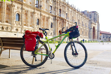 Sticker - San Marcos in Leon bike at Way of Saint James