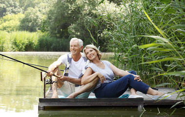 Canvas Print - Happy senior couple