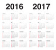 Calendar 2016 2017