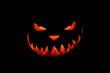 Spooky Halloween pumpkin in the dark