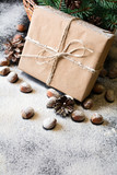 Fototapeta Lawenda - Christmas gift box 